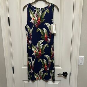 Tommy Bahama Navy Tropical Print Dress